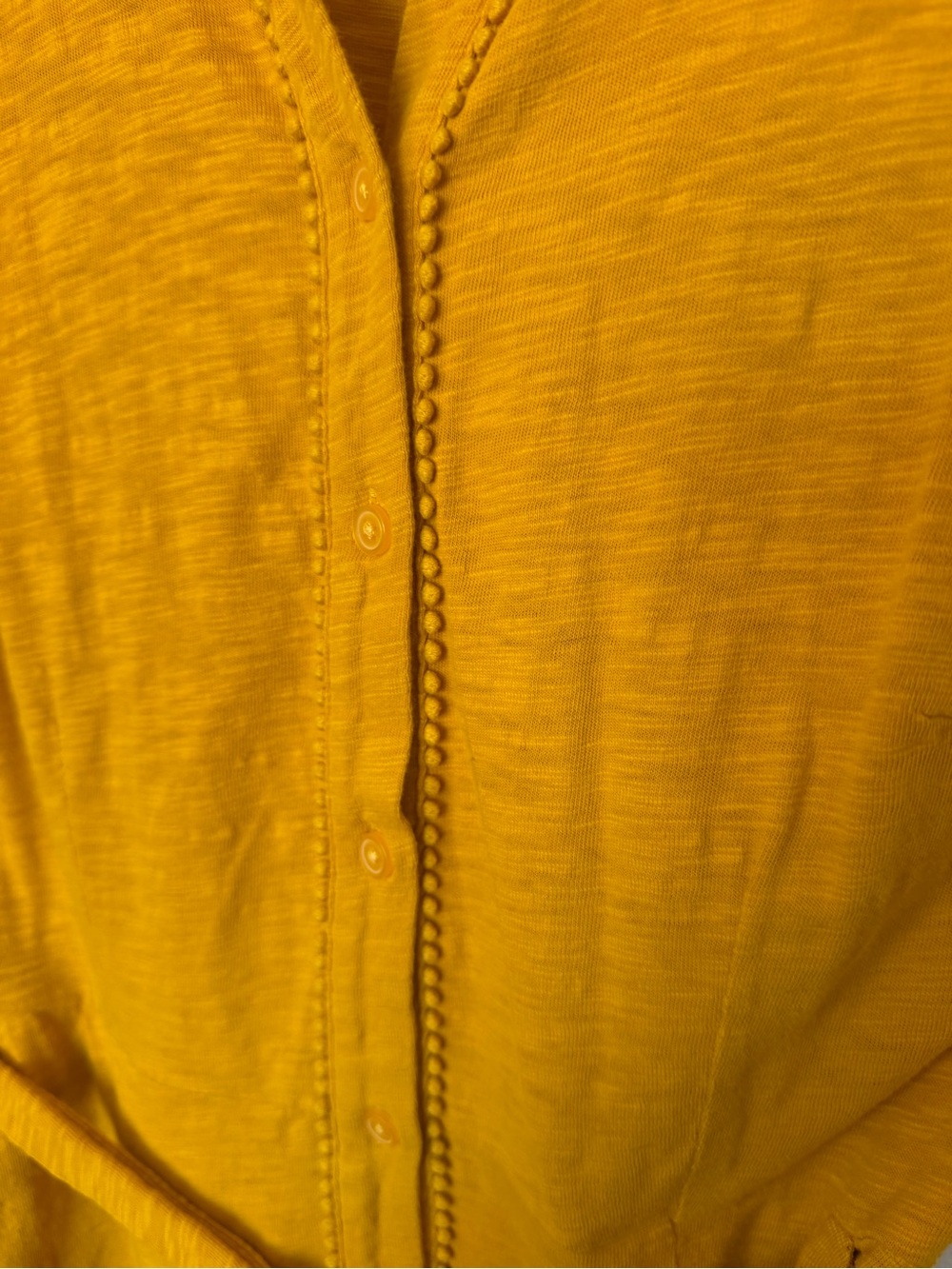 Boden Rhoda Trim Jersey Mustard Yellow Midi Dress - Picture 5 of 10
